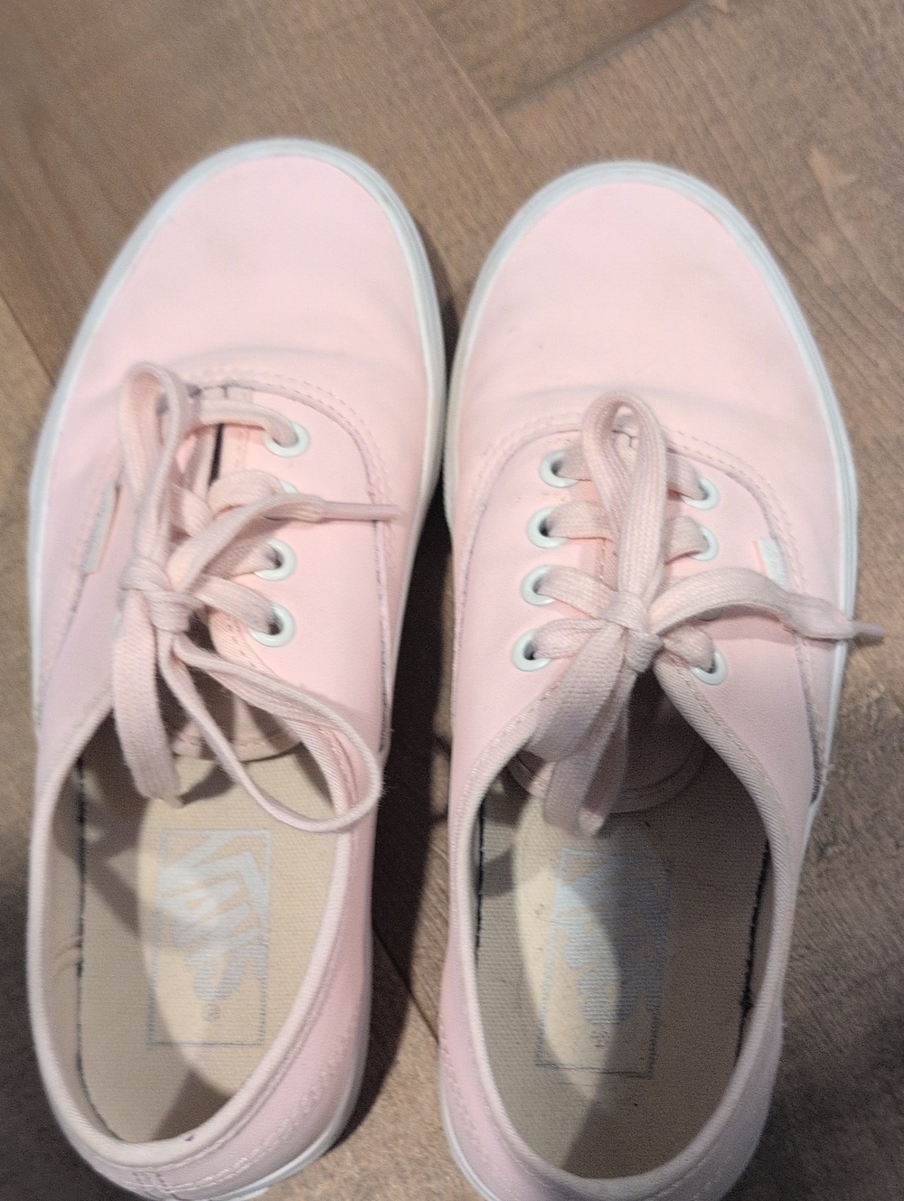 Vans Pink Pleather Low-Top Sneakers